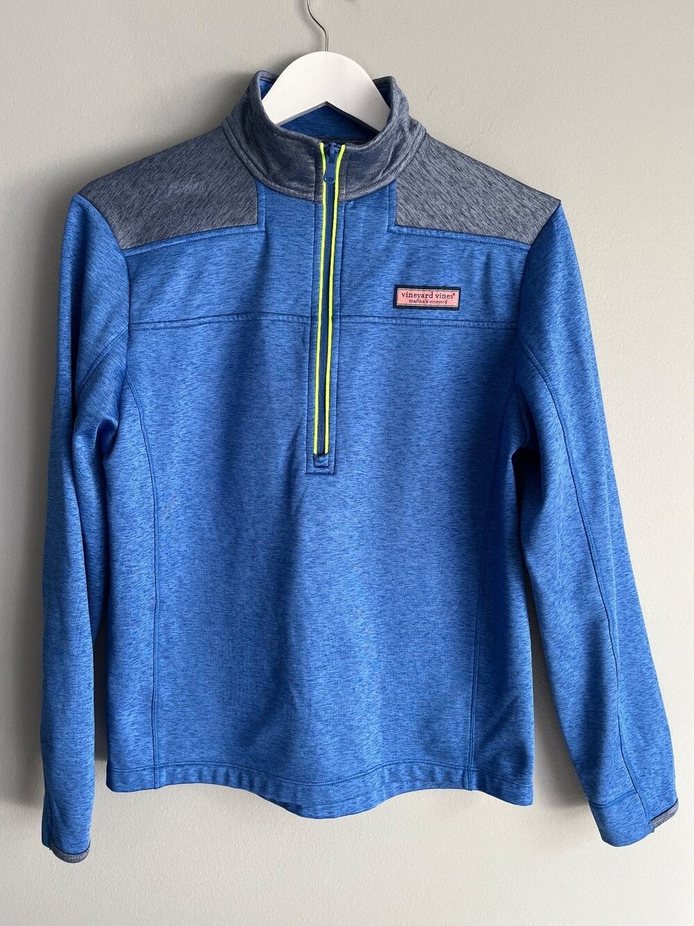 Vineyard Vines Performance 1/2 Zip Women's Pullover XS Blue Grey Athletic Sporty